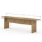 Manhattan Comfort Rectangle NoMad 67.91 Dining Set of 3 in Nature, 67.91 W, 32.48 L, 29.92 H, MDF, Nature 126GMC77 - alternate 10